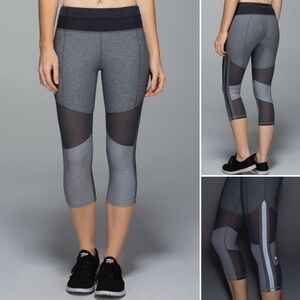 Lululemon Mesh With Me Crop Tight